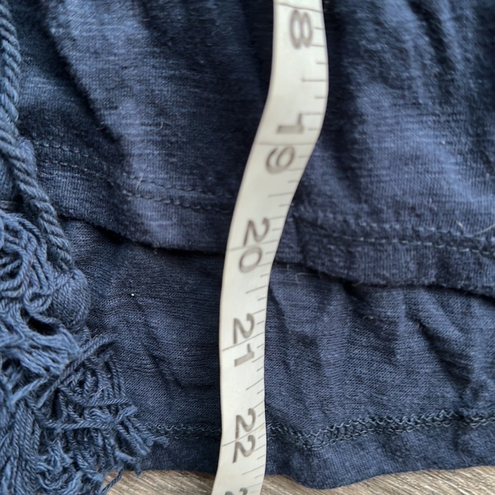 Eyeshadow top size small, navy blue, bohemian flared - Picture 5 of 9